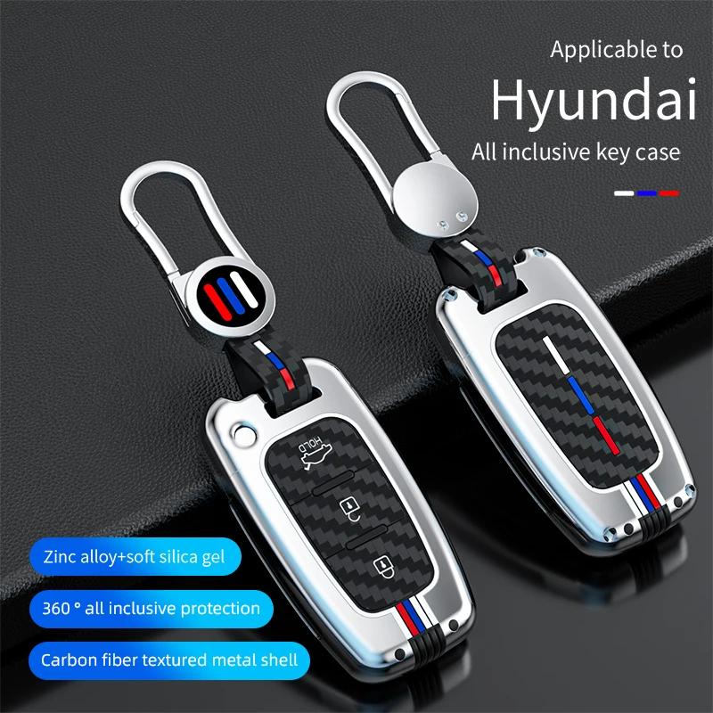 Interior Mouldings Car Key Case Cover Bag For Hyundai Solaris HB20 Veloster SR IX35 Accent Elantra For KIA RIO Forte K2 K3 K5 Sp