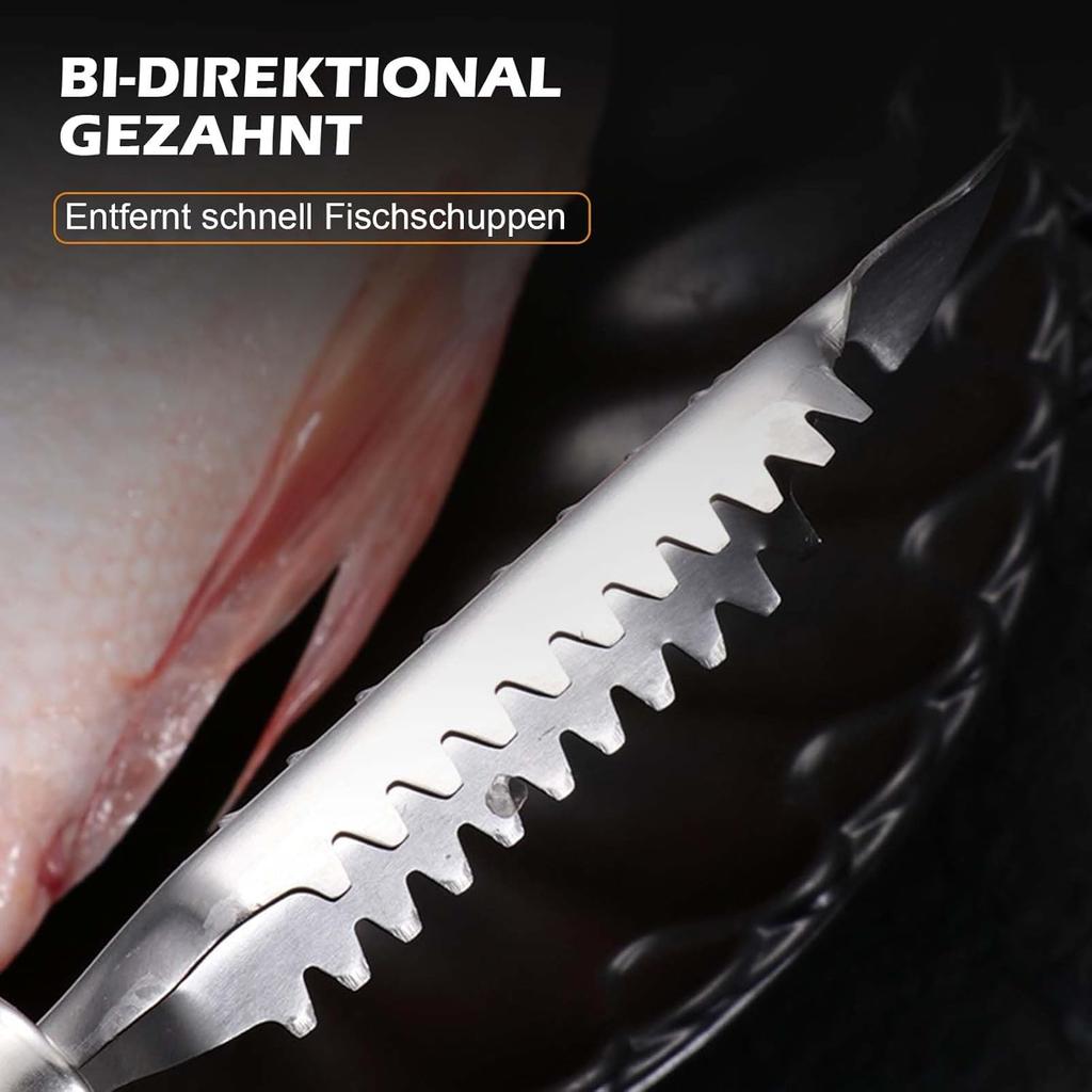 Stainless Steel Fish Scale Scraper 25x6cm Practical Kitchen Tool Corrosion Resistant Fish Descaler Efficient Scaling Kitchen Essential