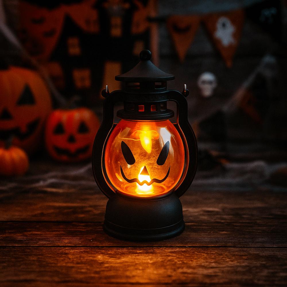 Durable Halloween Pumpkin Lantern Creative Atmosphere Lamp Halloween Ornament Desktop Ornament