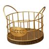Holder Coffee Pod Storage Basket Multifunctional Accessory , Golden for Lover Rustic