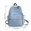 Street Style Vintage Handbag Japanese Style Solid Crossbody Bag Simple Denim Backpack  Outdoor