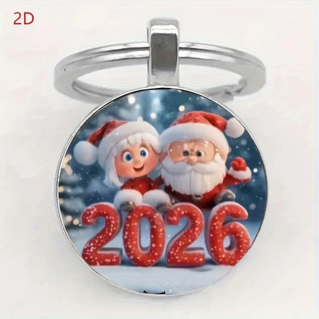 2026 Santa Claus Ornament Keychain - Christmas Decoration Gift
