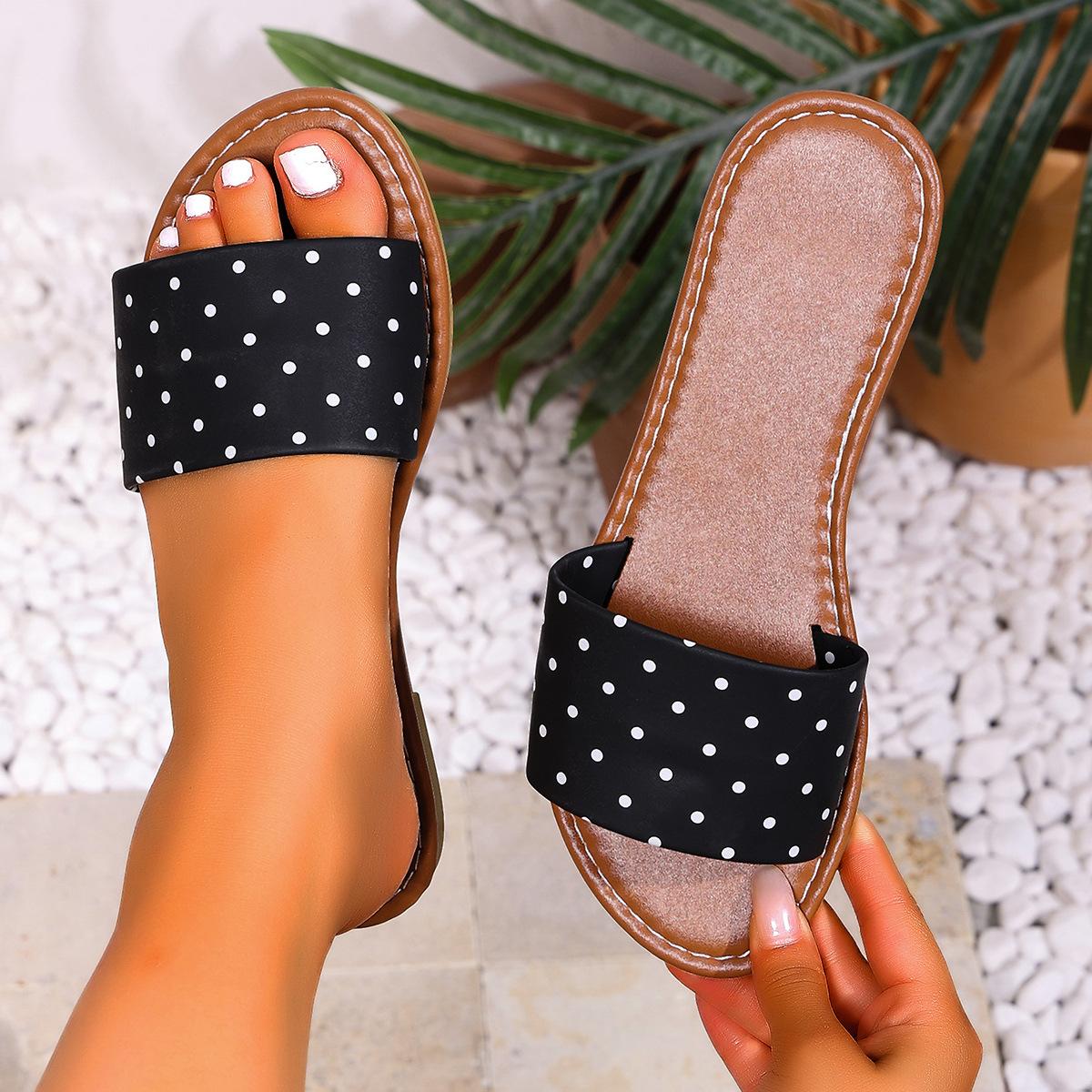 Large-size Women s Shoes - New Style Beach Flat Sandals 36 чёрный