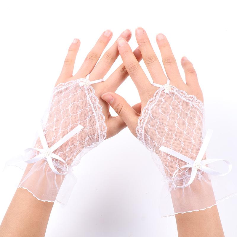 1 par Nageldekorationer För Nageldekoration Spets Falsk Veckad Manschett Manikyr Fotorekvisita Falska Ärmar Nageltillbehör Förnödenheter