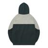 Covernat Letter Pattern Printed Spliced Drawstring Hoodie Men hoodies Green CO2303HDA1GN