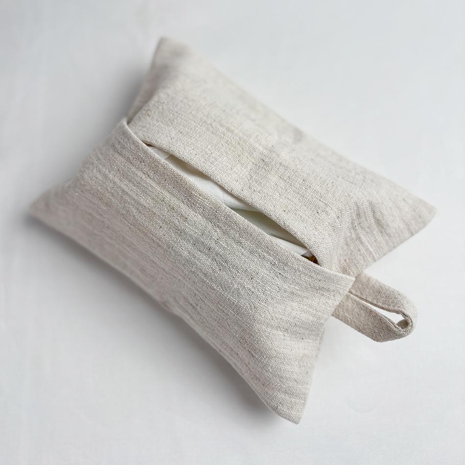 2PCS Ramie Fabric Tissue Box Cover,Napkin Holder Pumping Napkin Cover, Paper Box For Kitchen Car Toilet Tissue Case Container