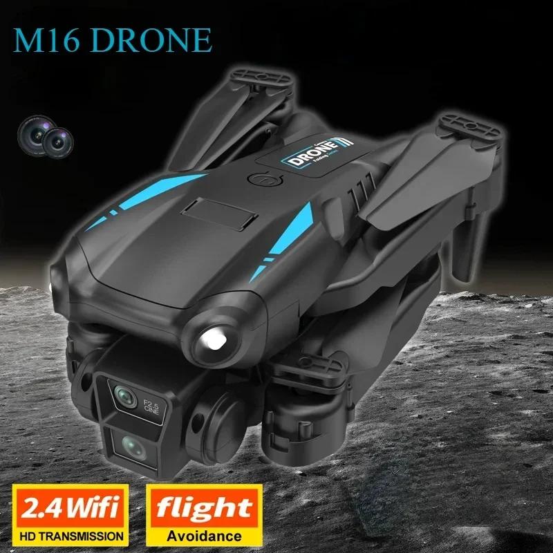 New M16 Drone 5G Optical Flow Switching Drone Dual Camera GPS 4K Aerial Drone Wifi FPV Foldable Remote Control Toy Chlidren Gift