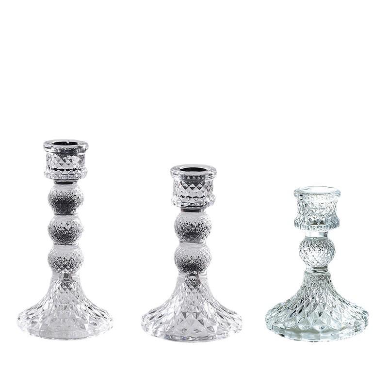 Vintage French Crystal Candle Holder for Aromatherapy & Dinner Ambiance