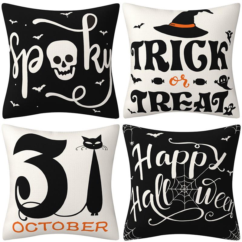 Halloween Pillowcase Home Decorative Cushion Sofa Linen Pillowcase