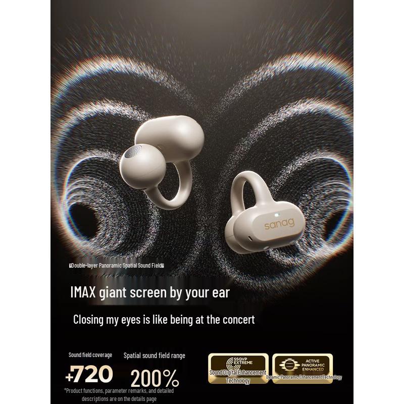 SANAG Z50 Ultra Air-Bone Conduction Open-Ear AI Translator Earbuds