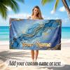 Neon Colorful Theme Soft Beach Towel Personalized Custom Name Text Towel Portable for Beach Pool Travel