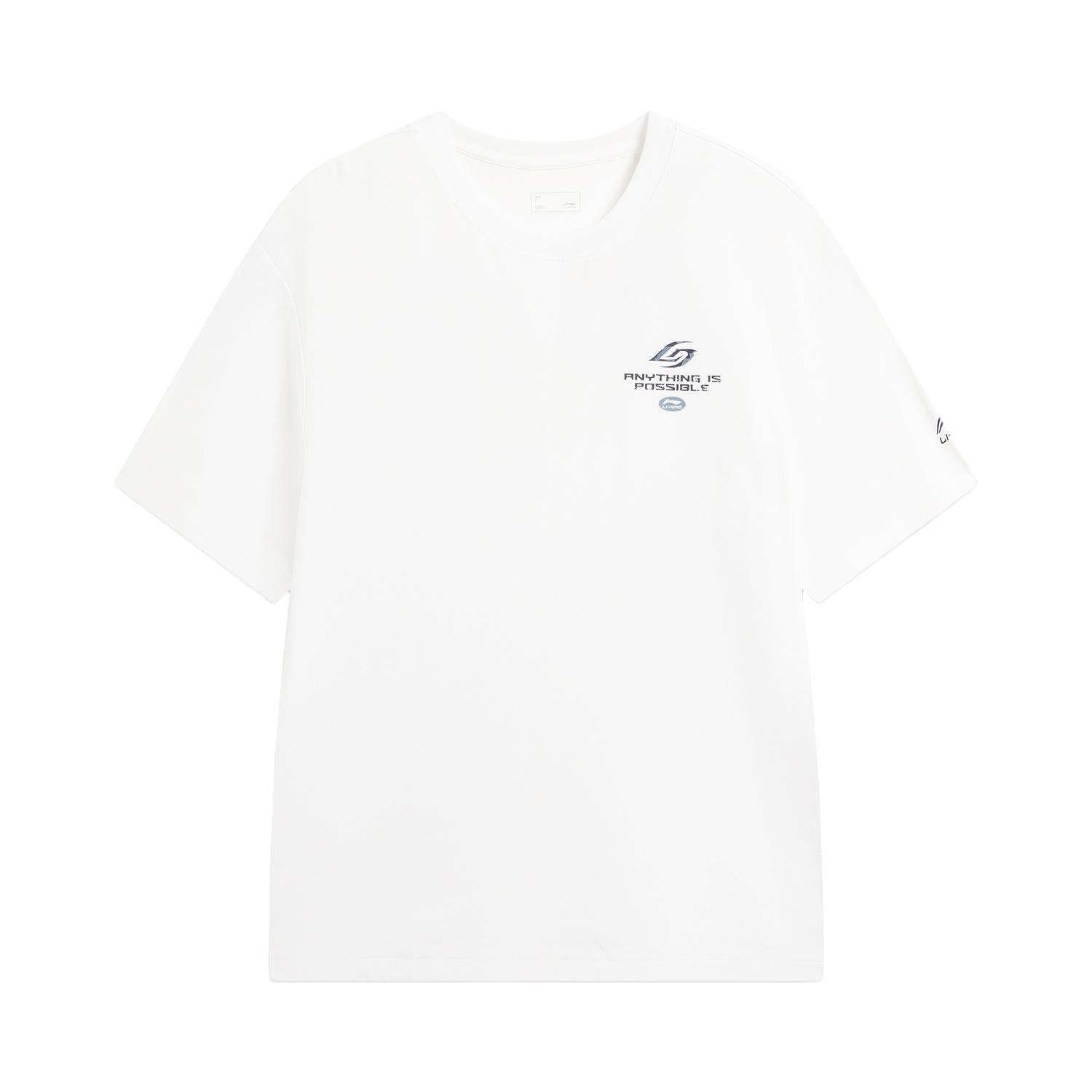 Li-Ning Antibacterial Quick-Dry Cool Loose Round Neck T-Shirt Unisex tops ATSW257-9 S