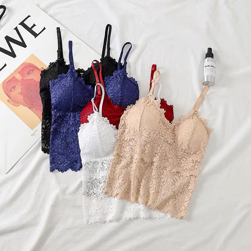 Lace Backless Camisole Top with Padded Bra – Women's Inner Wear & Sports Bra