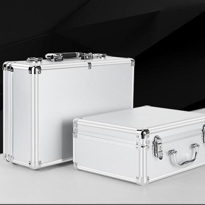 Hard Side Briefcases Aluminum Document Case with Handle Design Built-in Sponge Truck Storage Organizer Chest With Security Lock
