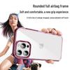iPhone 14/15 Transparent Airbag Anti-Drop Case with Back Panel