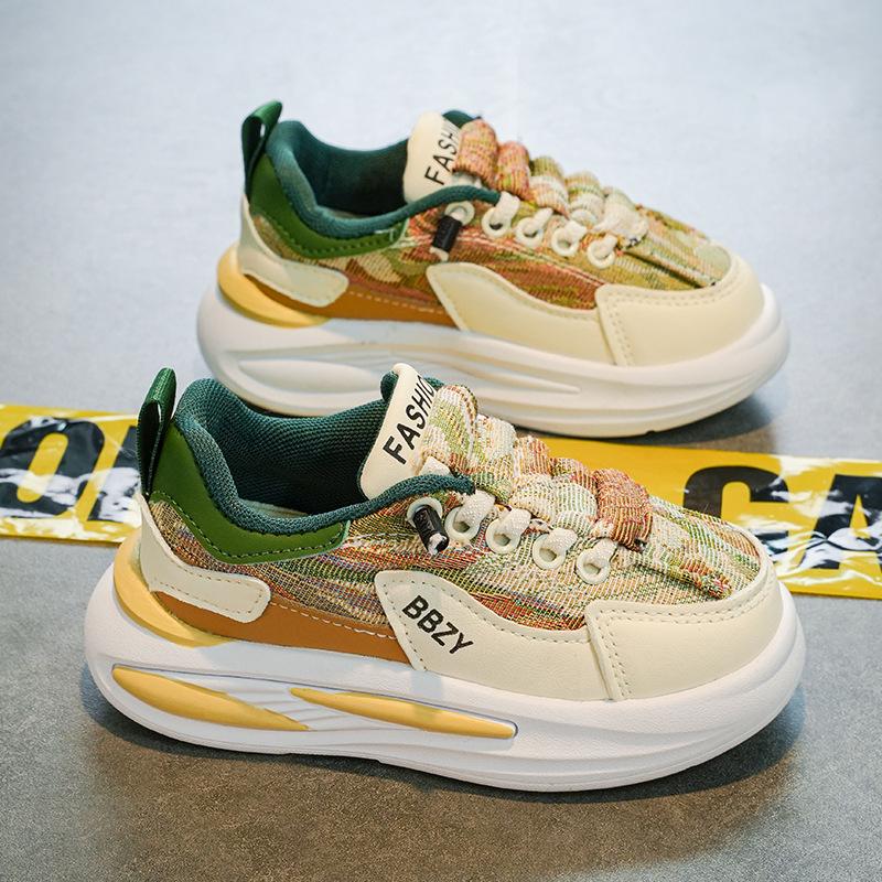 Boys' Spring & Fall Soft Sole Canvas Skate Shoes - Breathable Children's Sports Sneakers