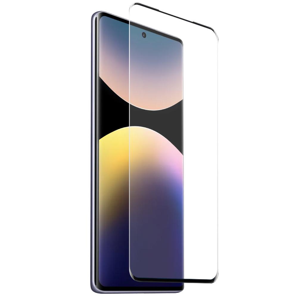 NORTHJO For Xiaomi Redmi Note 14 Pro 4G Phone Case Drop-Proof TPU Cover with 3D Curved Tempered Glass Film