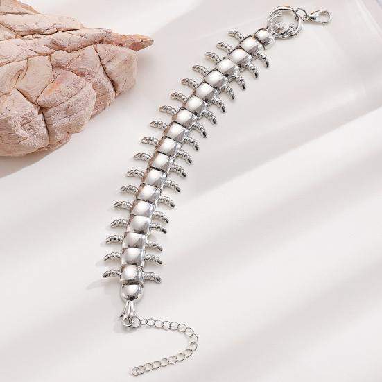 Men Bracelet Adjustable Chain Length Comfortable Fit Punk-Style Insert Design Bracelet Men Women Jewelry