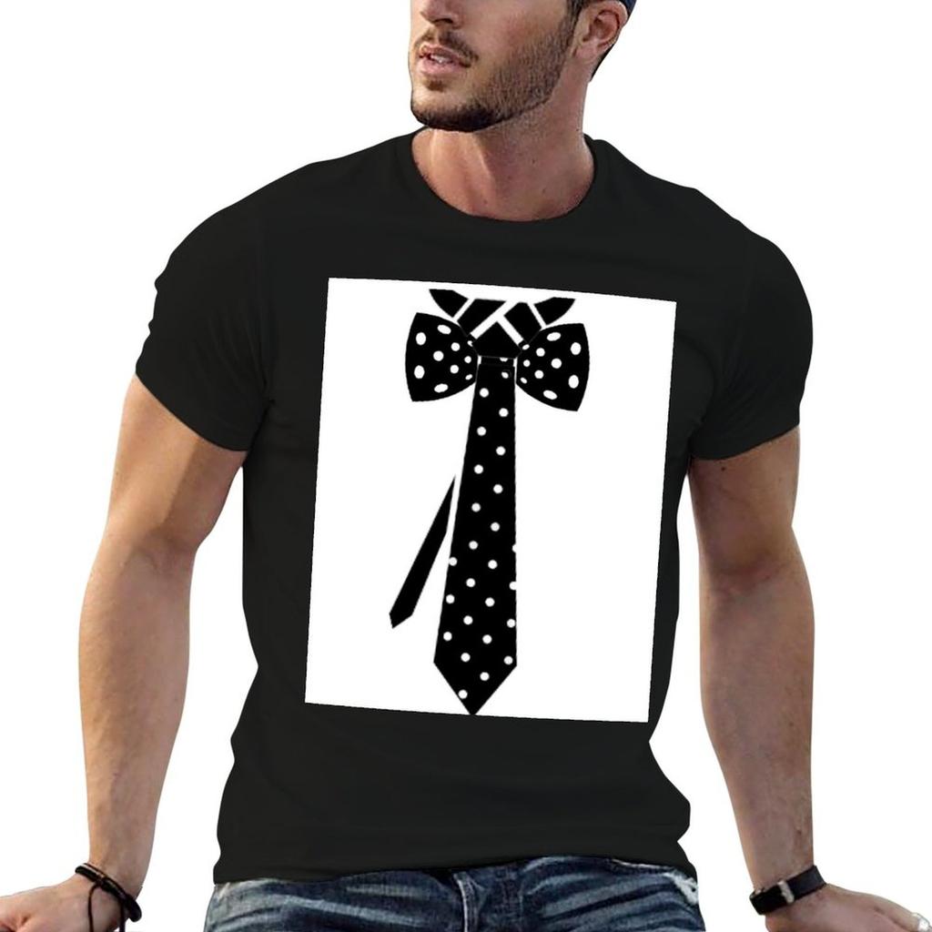 Tie tie for casual t shirts for man pack white t shirts for man cotton funny man t shirts men
