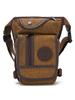 Men's Waterproof Outdoor Canvas Waist Bag, Wear-Resistant Crossbody for Travel