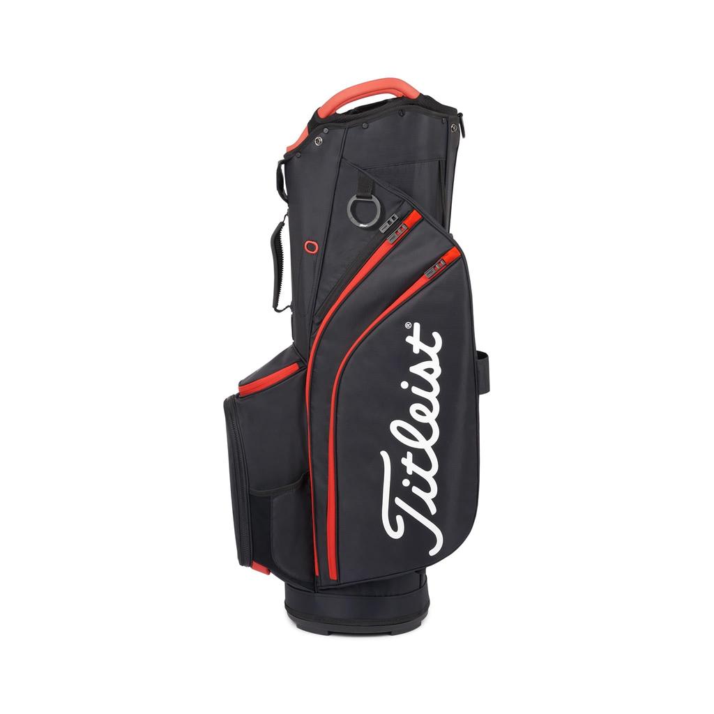 Titleist Cart 14 Caddy Bag TB22CT6-006 BKBKRD Black/Black/Red
