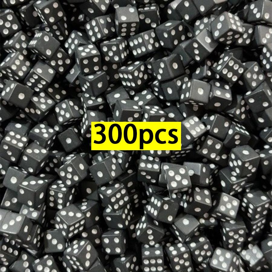 200/300/500 pièces Mini Dés Acryliques à Six Faces 8mm Festival Rassemblement Fête Jeux de Société Cartes Accessoires Fournitures de Divertissement XJM