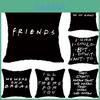 Capa de Almofada Elegante do Programa de TV Friends Com Zíper Oculto Premium e Cores Vibrantes