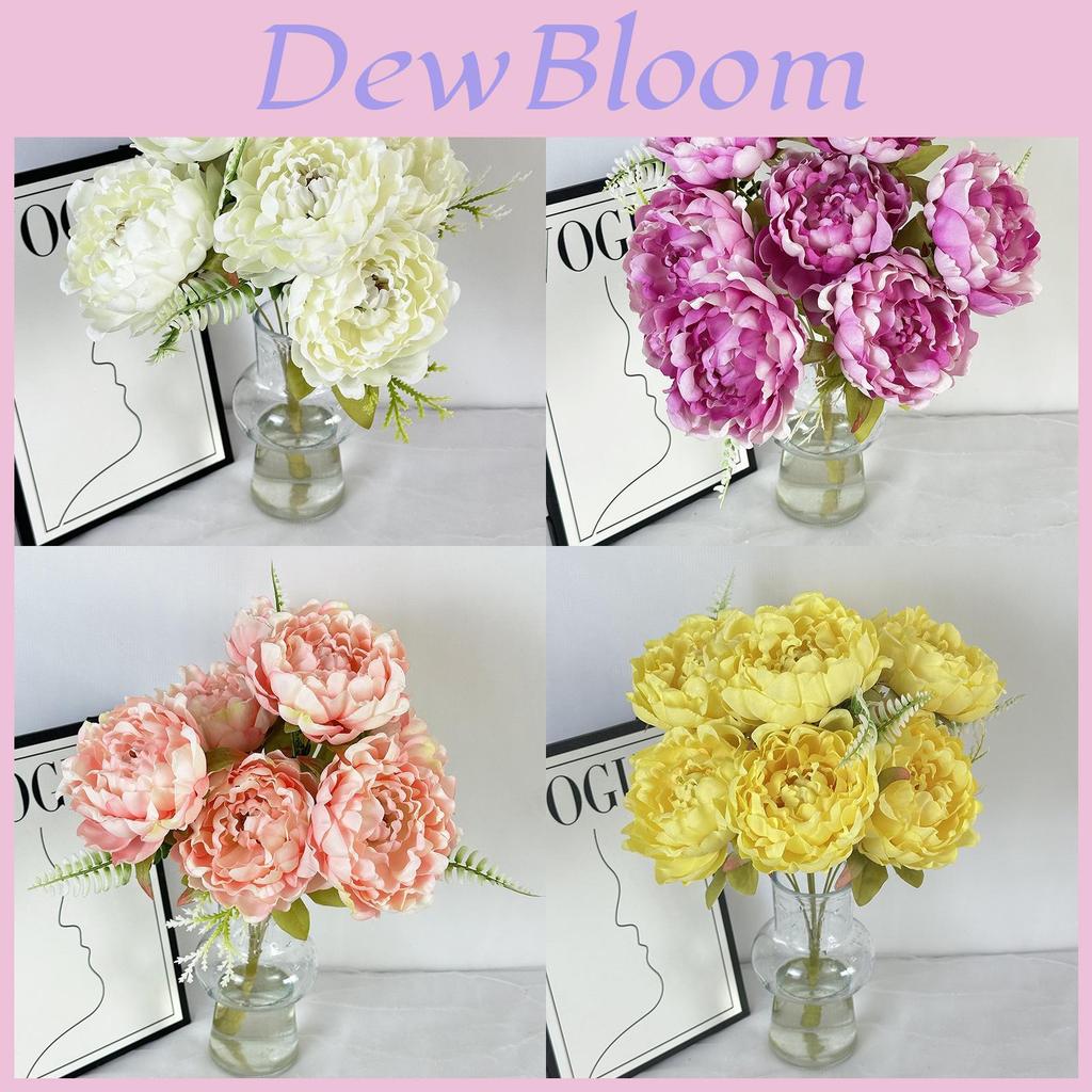 Peony Wedding Decor Artificial Flower Arrangement For Home And Event Styling