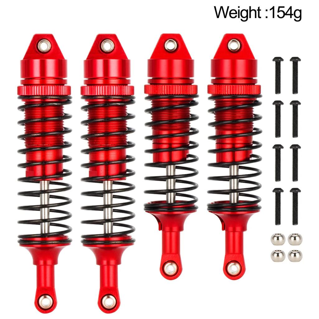 Aluminum Alloy Shock Absorber Set for 1/10 Traxxas Slash 4x4 2WD Rustler VXL Stampede RC Car Upgrade Parts – Front & Rear