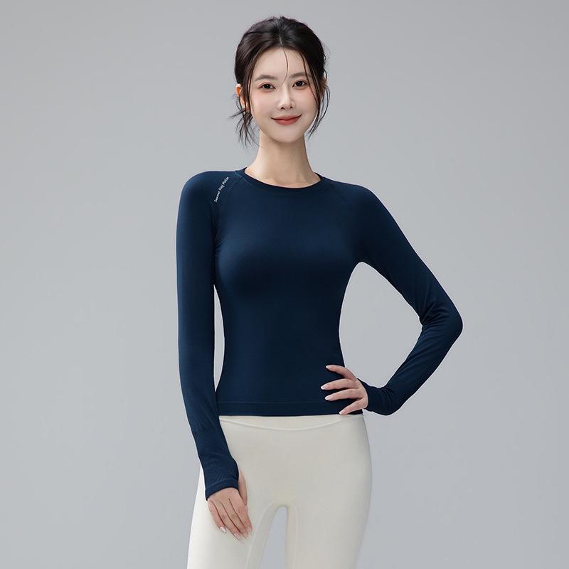 Women's Quick-Dry Slim Fit Long Sleeve Fitness Top for Autumn/Winter
