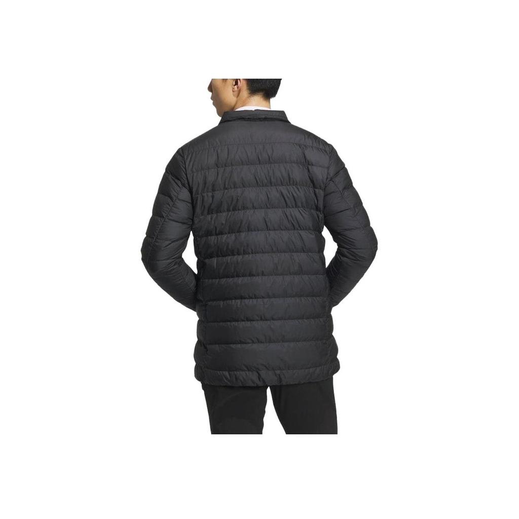 Adidas 630 Lightweight Solid Color Zipper Fitted Long Sleeve Down Jacket Men Jackets Black HZ6061