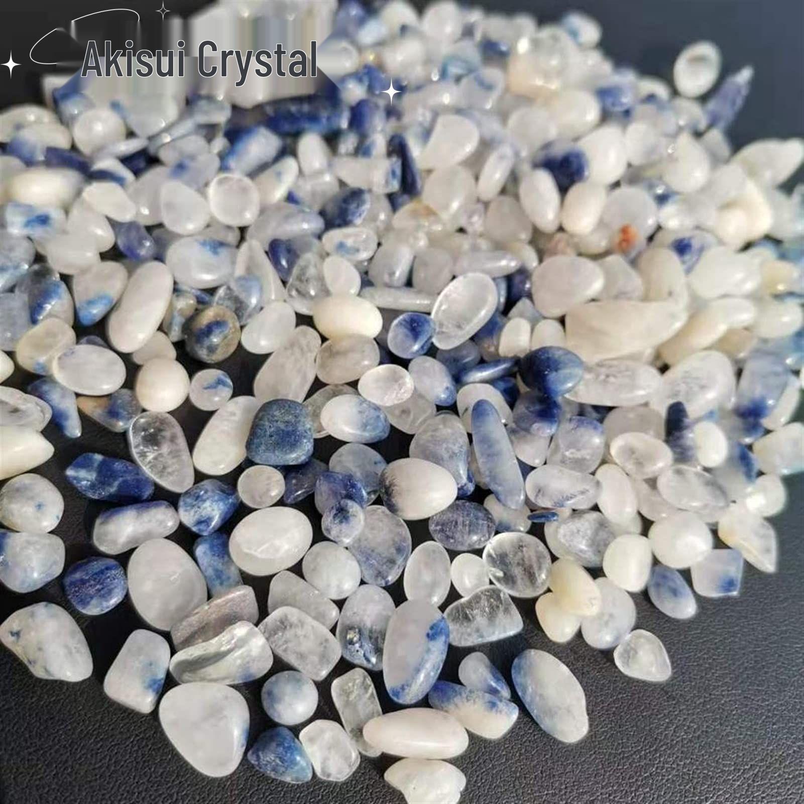 

Натуральный кристалл голубого фантомного кварца для очищения и декора в аквариумах или цветочных горшках 9-12mm