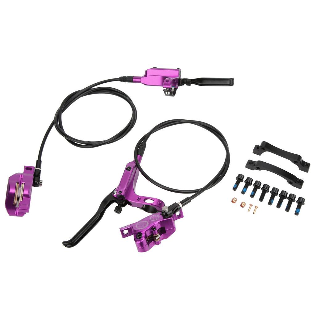 ZTTO MTB Bike 4 Piston Front Rear Hydraulic Disc Brake Mountain Bike CNC Bilateral Oil BrakePurple