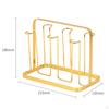 Bottle Drying Rack, Cup Organizer, 6 Hooks, Easy Clean Rack for Glasses,