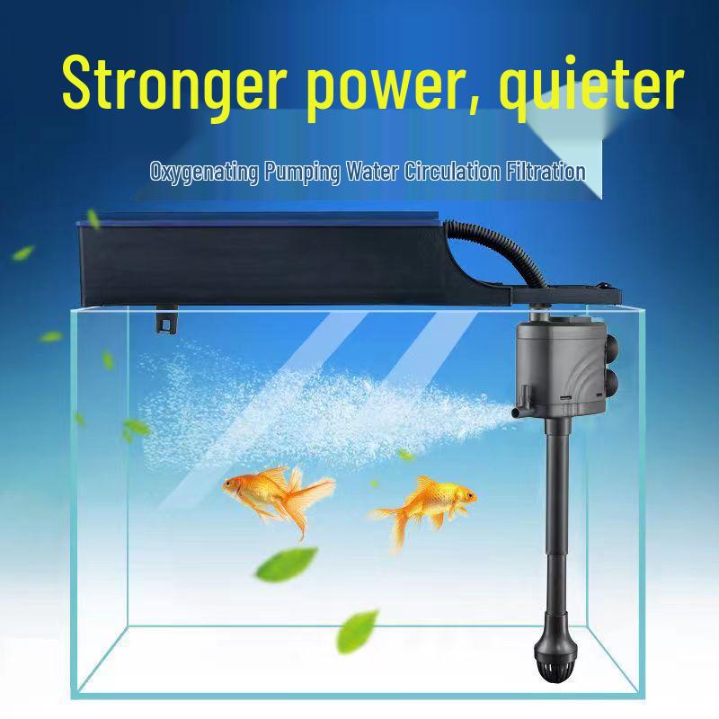 Silent Three-in-One Fish Tank Oxygenating Circulation Filter System