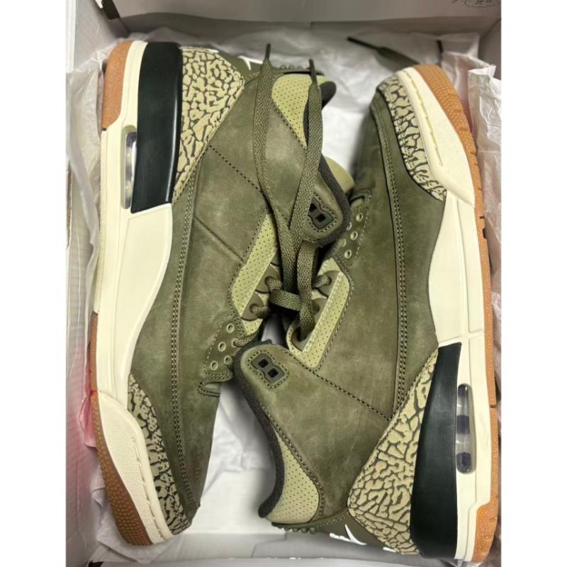 Air Jordan 3 Retro Family Affair Scarpe da Uomo Verde Oliva Medio Sequoia DN3707-202