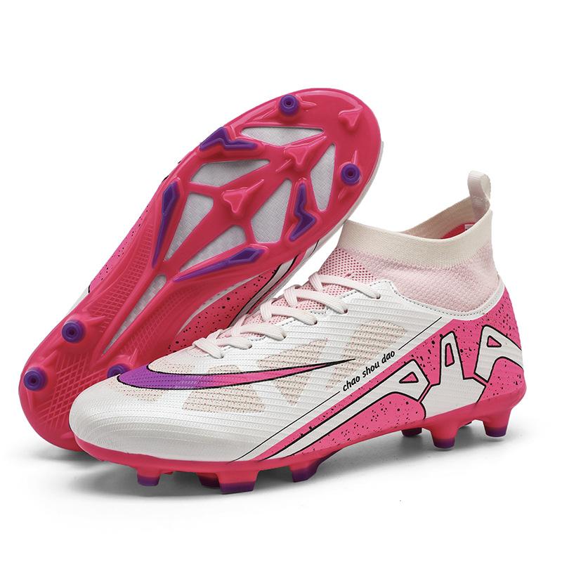 Popular Adult Sneakers Men's High Top Long Nails Broken Nails Adult Students Children Boys Training Games Football Shoes