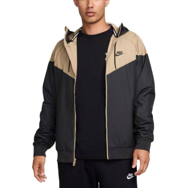 Nike Vīriešu Trenčkoki Melns/Haki Ar Kapuci