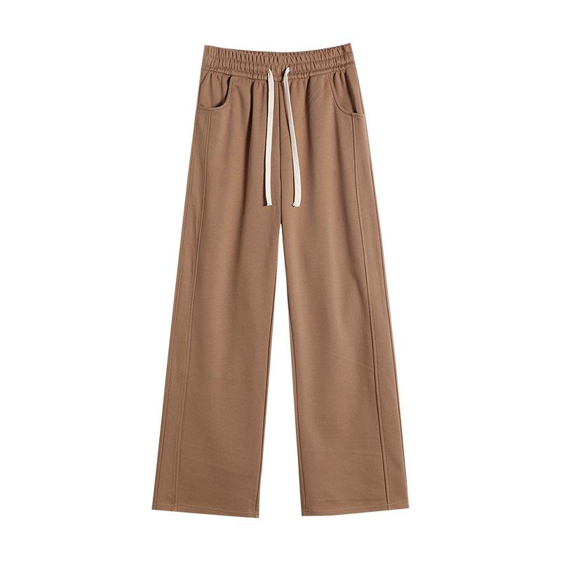 Spring and Autumn New High Waist Loose Straight Casual Skinny Wide Leg Pants