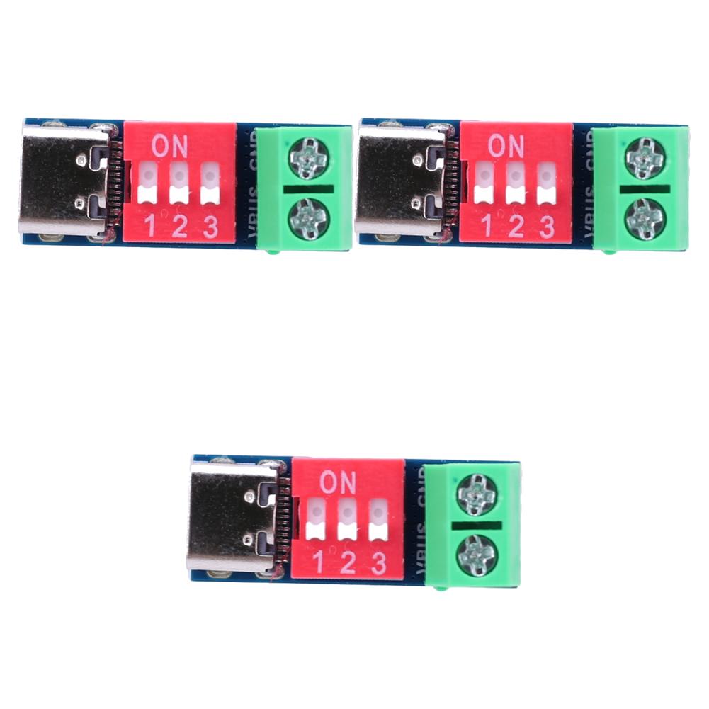 1-5 Stück Typ-C PD QC Trigger DC 5-20V Einstellbares Spannungsstrommodul Schnelllade-Täuschmodul PD 3.0/2.0 BC1.2 Lade Protokoll