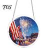 Non Fragile Glass Alternative 7.48 Inch Circular DIY Puzzle Suncatcher, Acrylic Stained Style Window Hanging Ornament, Crafts for Adults Waterproof