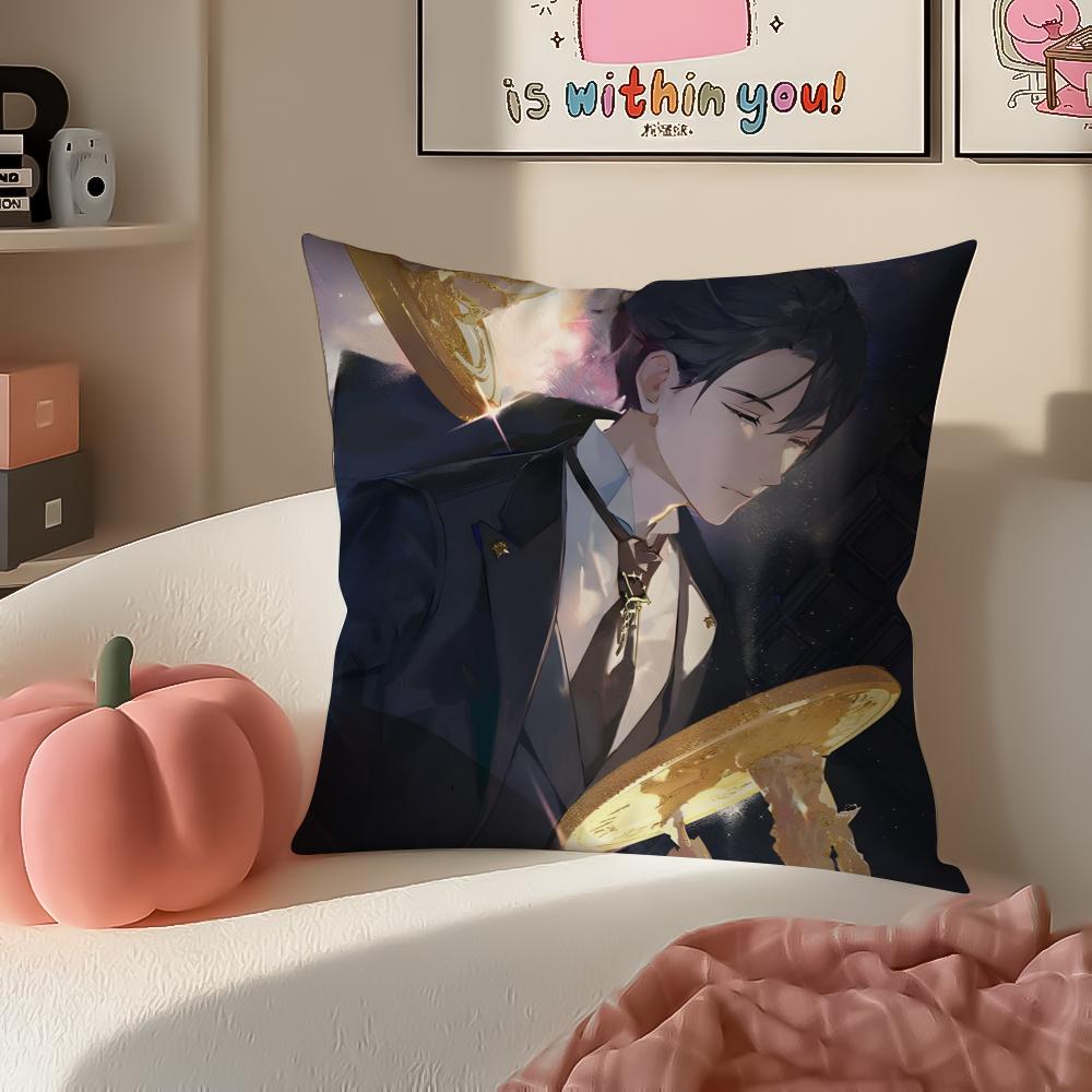 Fantasy Chinese Novel LLord of Mysteries Cushion Cover Pillowcase Short Plush Invisible zipper Room Sofa Cushion Cover