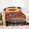 Futuristic Fashion Party Blanket Warmthful Decor Suitable for Couch Sofa Picnics Four Seasons Multipurpose Warmthful Decor