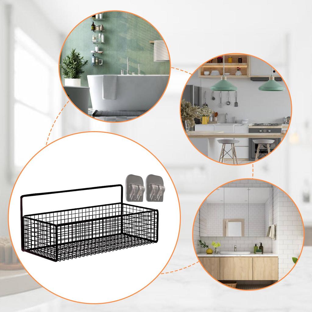 Adhesive Shelves For Bathroom Wall Adhesive Shelf For Shower Wall Mounted No Drilling Storage Rack Basket Bathroom Organiser