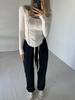 High-Waisted Loose Fit Sweatpants for Tall Girls - Spring/Autumn