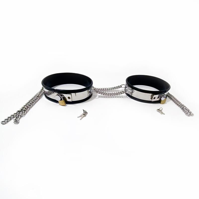 Hei Di Adult Supplies Men's Women's Chastity Belt Kit with Thigh Ring and Keys Sex Health Product