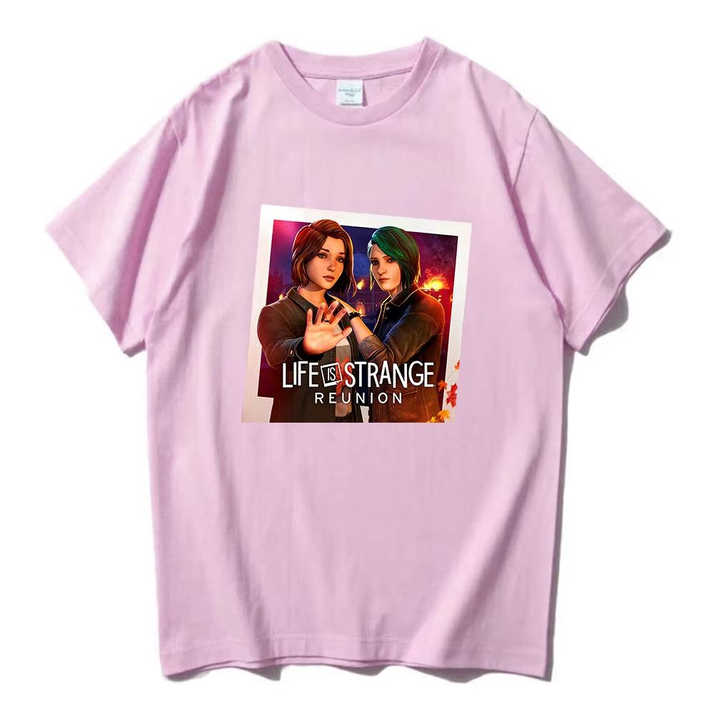 Life Is Strange Reunion Tshirt Summer Short Sleeve Top Unisex Tshirts Hot Game Fashion Design Graphic Merch Unisex Streetwear