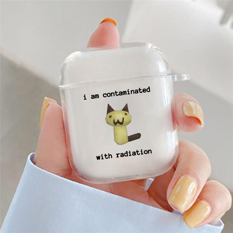 

Funny Cat Meme Earphone Cover for Apple Airpods 4 3 2 1 Coque Soft Clear Case for Airpod Pro 3 2 Soft Clear Fundas Cover Fundas Airpods Pro