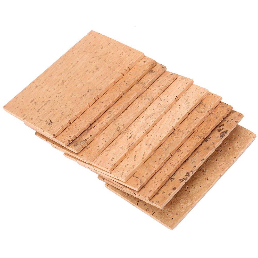Set of 10 Saxophone Cork Neck 2mm for and Other and Durable for Music Live Music and Professional Protectors, Thick, Soprano, Tenor, Instruments.