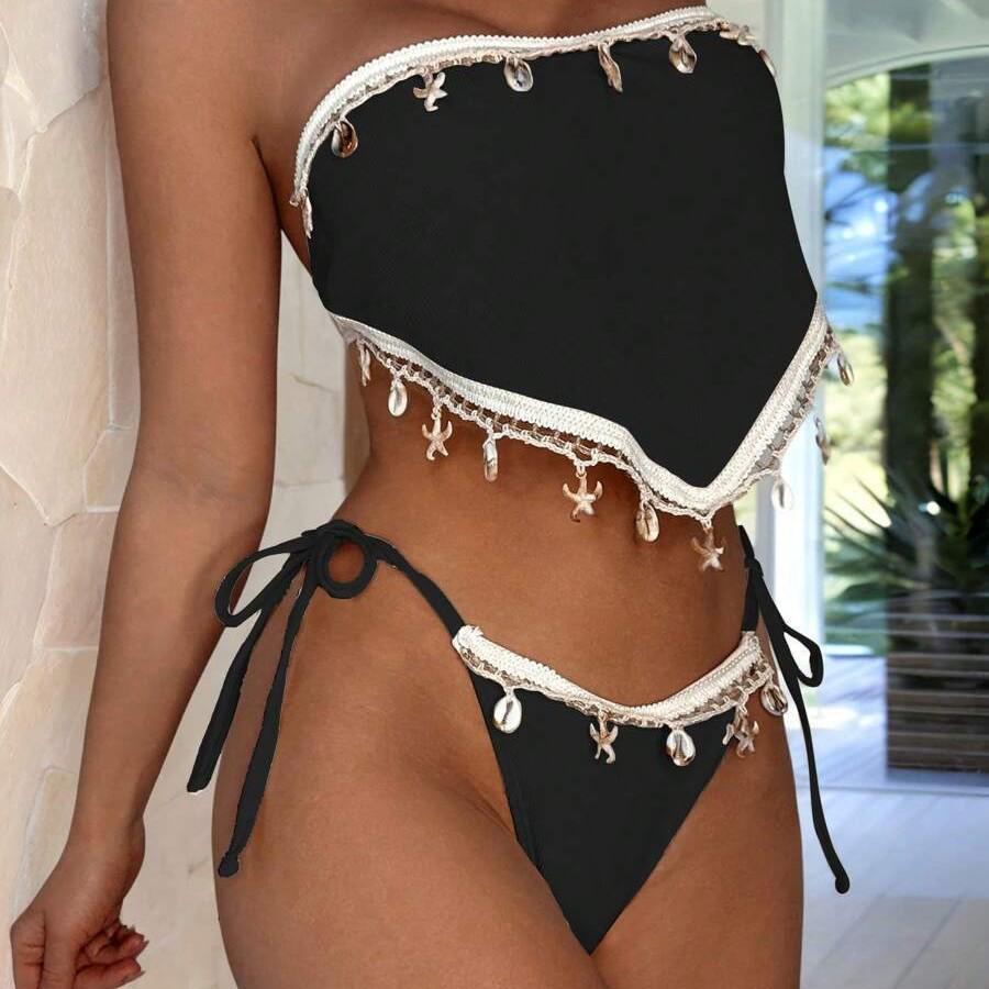 

Новая Модная Коллекция Сексуальных Раздельных Купальников Бикини для Европейских и Американских Женщин 2025 M